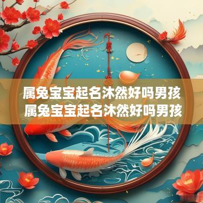 属兔宝宝起名沐然好吗男孩 属兔宝宝起名沐然好吗男孩
