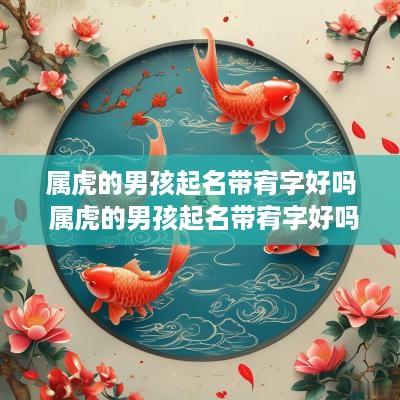 属虎的男孩起名带宥字好吗 属虎的男孩起名带宥字好吗