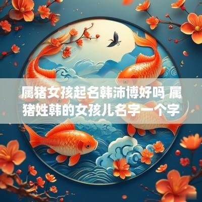 属猪女孩起名韩沛博好吗 属猪姓韩的女孩儿名字一个字