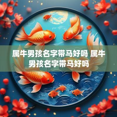 属牛男孩名字带马好吗 属牛男孩名字带马好吗