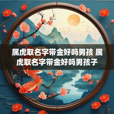 属虎取名字带金好吗男孩 属虎取名字带金好吗男孩子