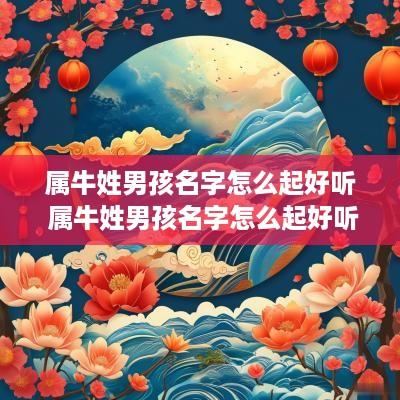 属牛姓男孩名字怎么起好听 属牛姓男孩名字怎么起好听点