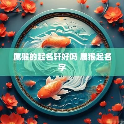 属猴的起名轩好吗 属猴起名字