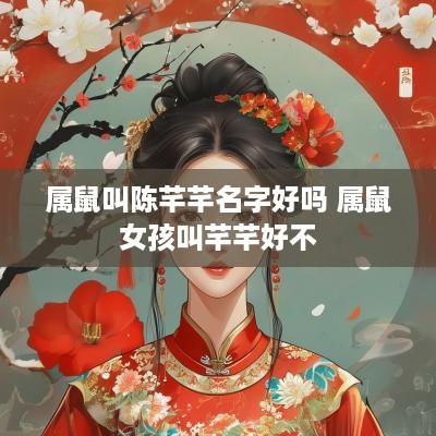 属鼠叫陈芊芊名字好吗 属鼠女孩叫芊芊好不
