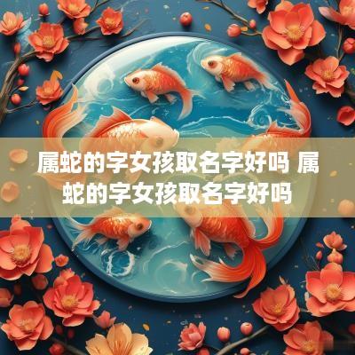 属蛇的字女孩取名字好吗 属蛇的字女孩取名字好吗