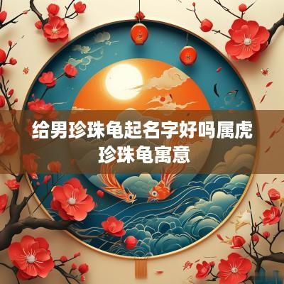 给男珍珠龟起名字好吗属虎 珍珠龟寓意