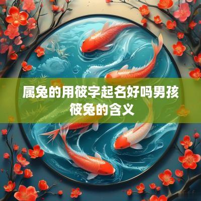 属兔的用筱字起名好吗男孩 筱兔的含义
