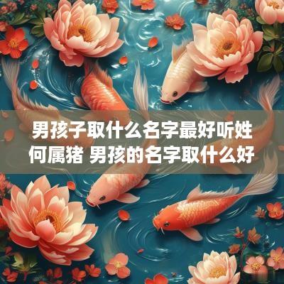 男孩子取什么名字最好听姓何属猪 男孩的名字取什么好听属猪的
