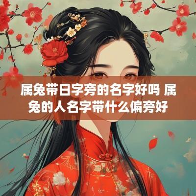 属兔带日字旁的名字好吗 属兔的人名字带什么偏旁好