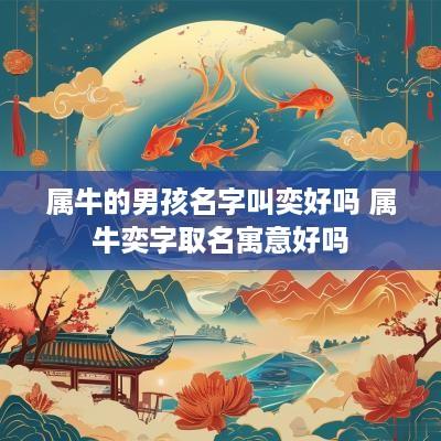 属牛的男孩名字叫奕好吗 属牛奕字取名寓意好吗