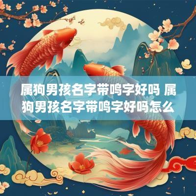 属狗男孩名字带鸣字好吗 属狗男孩名字带鸣字好吗怎么取