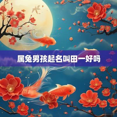 属兔男孩起名叫田一好吗