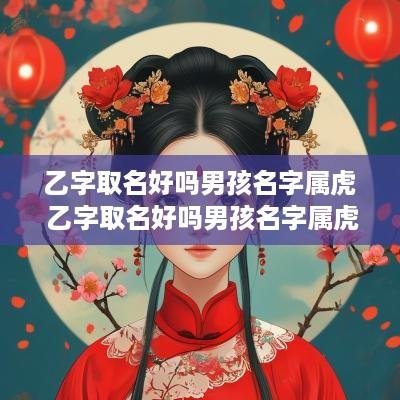 乙字取名好吗男孩名字属虎 乙字取名好吗男孩名字属虎的