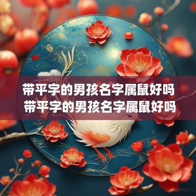 带平字的男孩名字属鼠好吗 带平字的男孩名字属鼠好吗怎么取