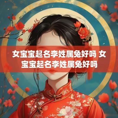 女宝宝起名李姓属兔好吗 女宝宝起名李姓属兔好吗