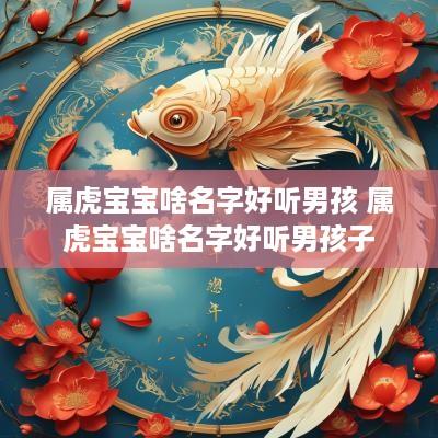 属虎宝宝啥名字好听男孩 属虎宝宝啥名字好听男孩子