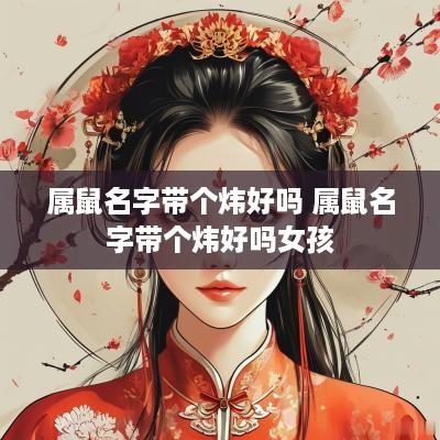 属鼠名字带个炜好吗 属鼠名字带个炜好吗女孩
