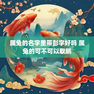 属兔的名字里带彭字好吗 属兔的可不可以取鹏
