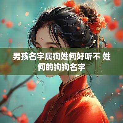 男孩名字属狗姓何好听不 姓何的狗狗名字