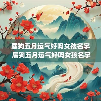 属狗五月运气好吗女孩名字 属狗五月运气好吗女孩名字怎么取