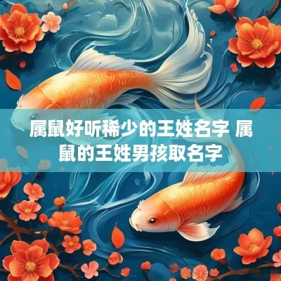 属鼠好听稀少的王姓名字 属鼠的王姓男孩取名字