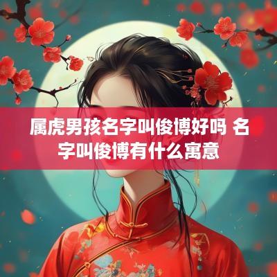 属虎男孩名字叫俊博好吗 名字叫俊博有什么寓意
