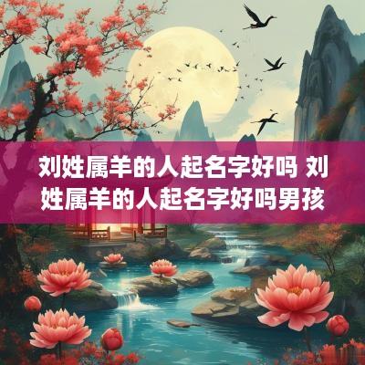 刘姓属羊的人起名字好吗 刘姓属羊的人起名字好吗男孩