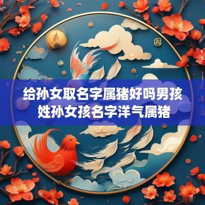 给孙女取名字属猪好吗男孩 姓孙女孩名字洋气属猪