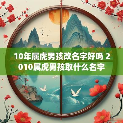 10年属虎男孩改名字好吗 2010属虎男孩取什么名字