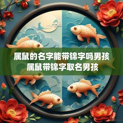 属鼠的名字能带锦字吗男孩 属鼠带锦字取名男孩