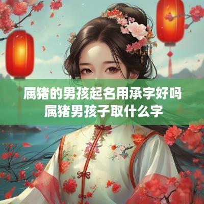 属猪的男孩起名用承字好吗 属猪男孩子取什么字