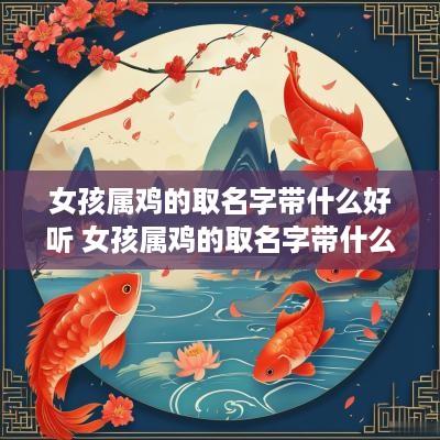 女孩属鸡的取名字带什么好听 女孩属鸡的取名字带什么好听点