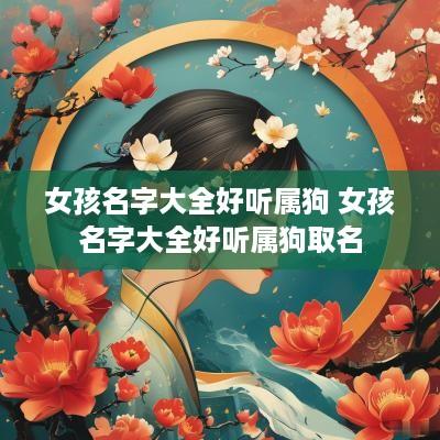 女孩名字大全好听属狗 女孩名字大全好听属狗取名