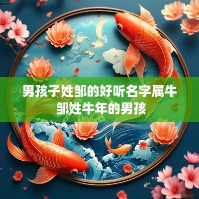 男孩子姓邹的好听名字属牛 邹姓蛇年的男孩