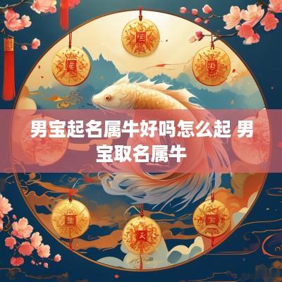 男宝起名属牛好吗怎么起 男宝取名属牛