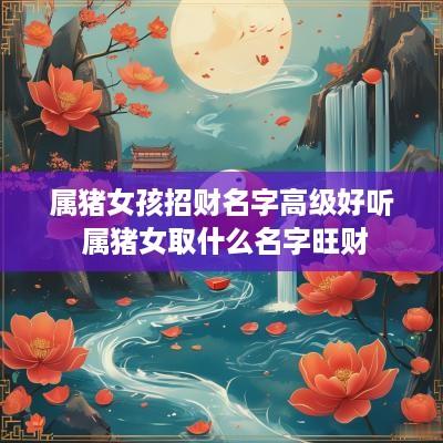 属猪女孩招财名字高级好听 属猪女取什么名字旺财