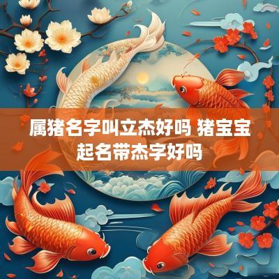 属猪名字叫立杰好吗 猪宝宝起名带杰字好吗