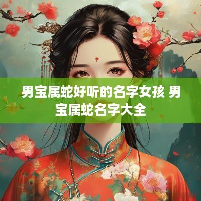 男宝属蛇好听的名字女孩 男宝属蛇名字大全