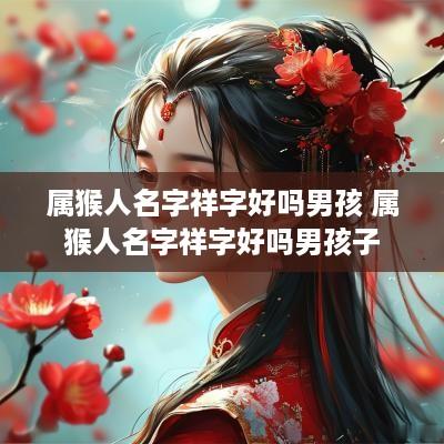属猴人名字祥字好吗男孩 属猴人名字祥字好吗男孩子