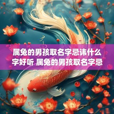 属兔的男孩取名字忌讳什么字好听 属兔的男孩取名字忌讳什么字好听点