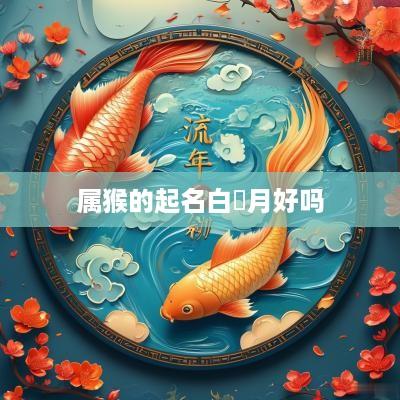 属猴的起名白玥月好吗