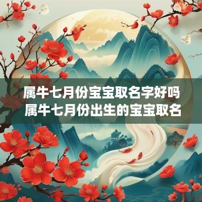 属牛七月份宝宝取名字好吗 属牛七月份出生的宝宝取名