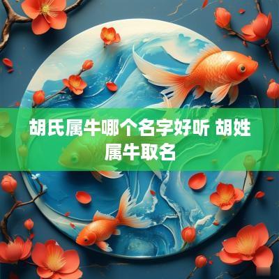 胡氏属牛哪个名字好听 胡姓属牛取名