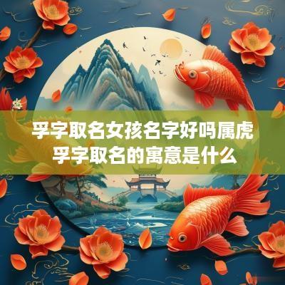 孚字取名女孩名字好吗属虎 孚字取名的寓意是什么