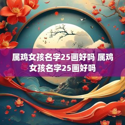 属鸡女孩名字25画好吗 属鸡女孩名字25画好吗