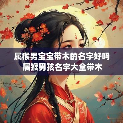 属猴男宝宝带木的名字好吗 属猴男孩名字大全带木