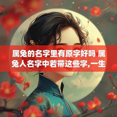 属兔的名字里有原字好吗 属兔人名字中若带这些字,一生大富大贵