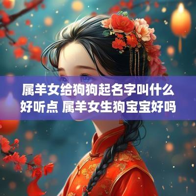 属羊女给狗狗起名字叫什么好听点 属羊女生狗宝宝好吗