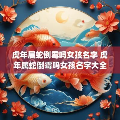 蛇年属蛇倒霉吗女孩名字 蛇年属蛇倒霉吗女孩名字大全