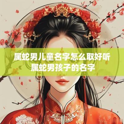 属蛇男儿童名字怎么取好听 属蛇男孩子的名字